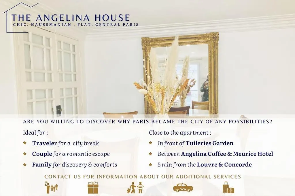 Appartement The Angelina House - Jaccuzi - Place Vendome Paris France